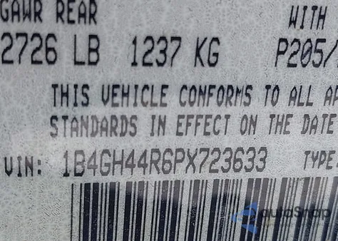1993 Dodge Grand Caravan Se z USA, uszkodzony, nr VIN 1B4GH44R6PX723633